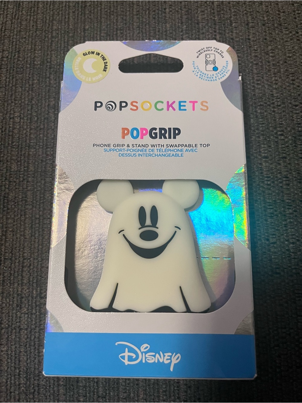 PopSockets PopGrip Disney Glow-in-the-Dark Ghost Mickey Mouse